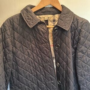 Burberry navy coat